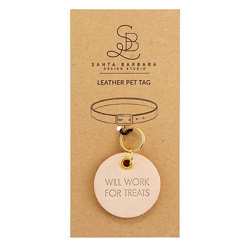 Will Work for Treats Pet Tag