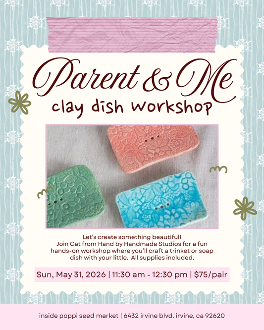 Parent & Me Clay Dish Workshop