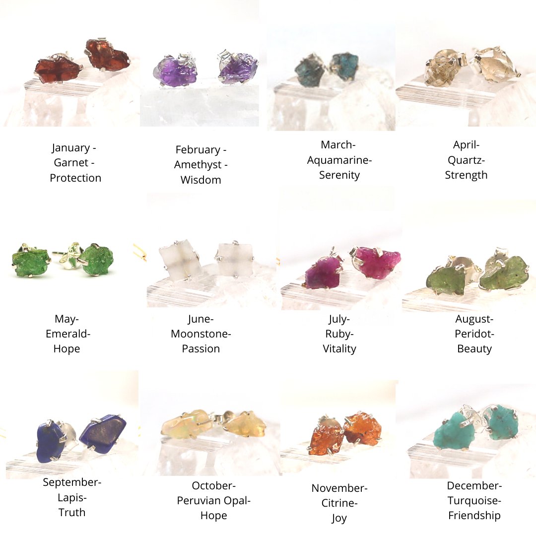 Limited Edition Unearthed Birthstone Studs