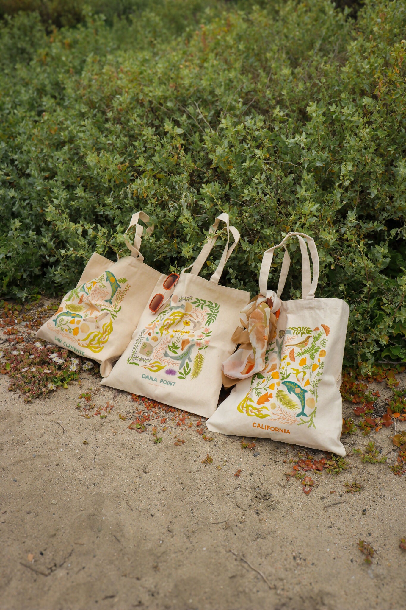 California Flora & Fauna Tote Bag