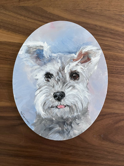 Pet Portrait Workshop - Oval Canvas