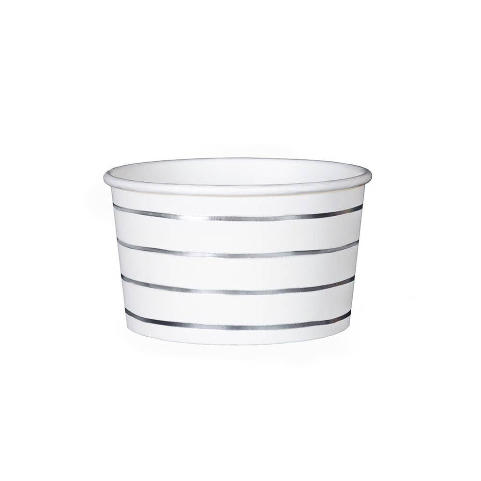 Frenchie Silver Stripes Treat Cups