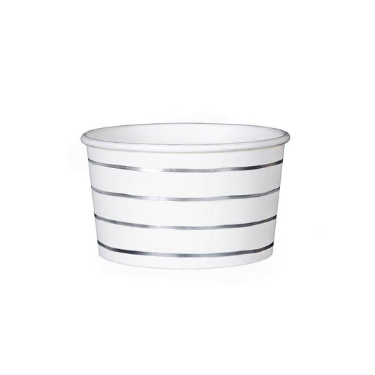 Frenchie Silver Stripes Treat Cups