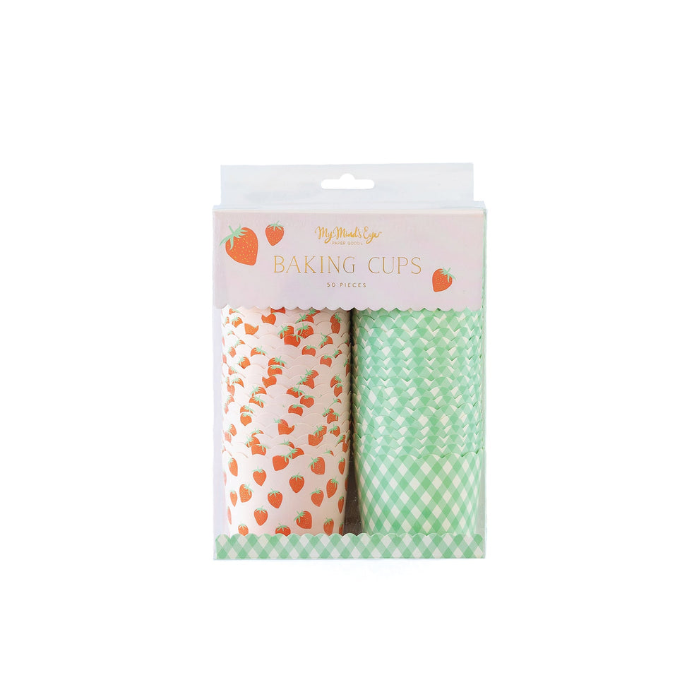 Gold Foil Strawberry Food Cups