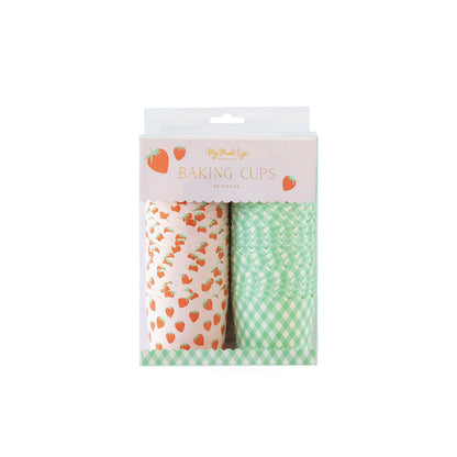 Gold Foil Strawberry Food Cups