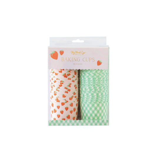 Gold Foil Strawberry Food Cups