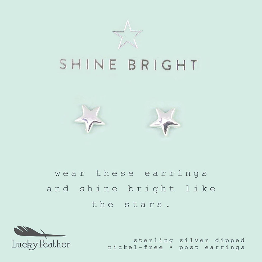 Silver Star Earrings