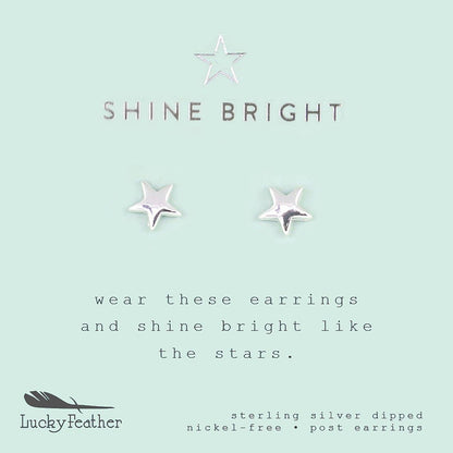 Silver Star Earrings