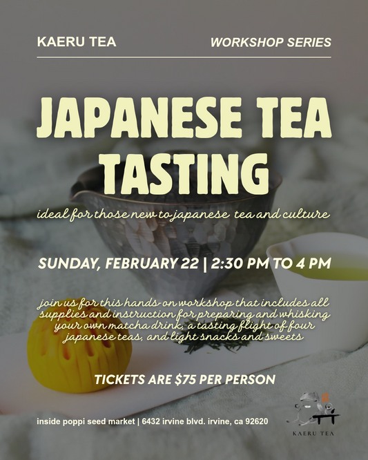 Japanese Tea Tasting Workshop