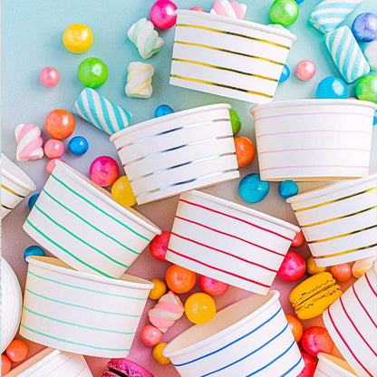 Frenchie Silver Stripes Treat Cups