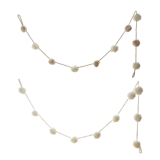 Pom Pom Garland Cream
