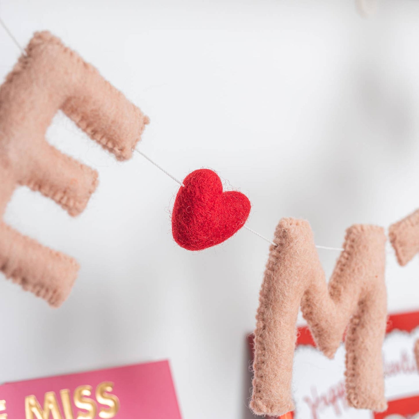 Be Mine Valentines Felt Garland