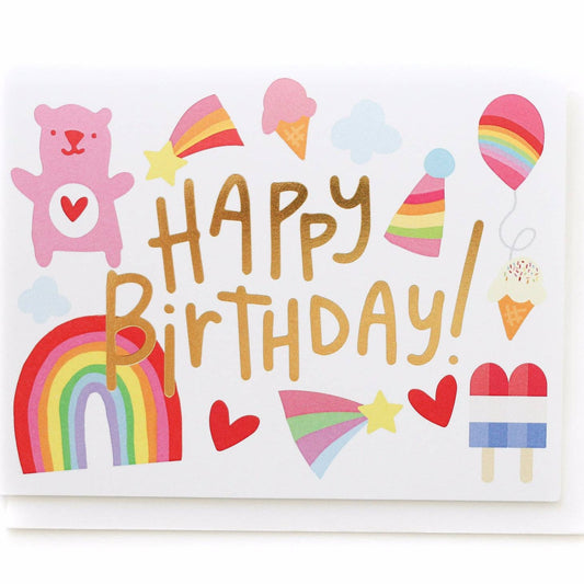1980'S Happy Birthday Greeting Card
