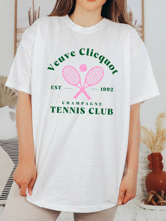 Champagne Club Tennis Tee
