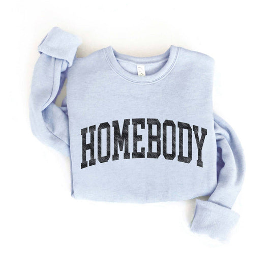 Homebody Women's Graphic Sweatshirt Light Blue
