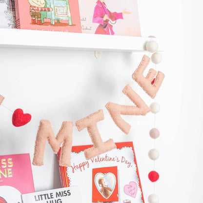 Be Mine Valentines Felt Garland