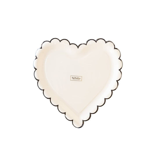 Scalloped Heart Paper Plates