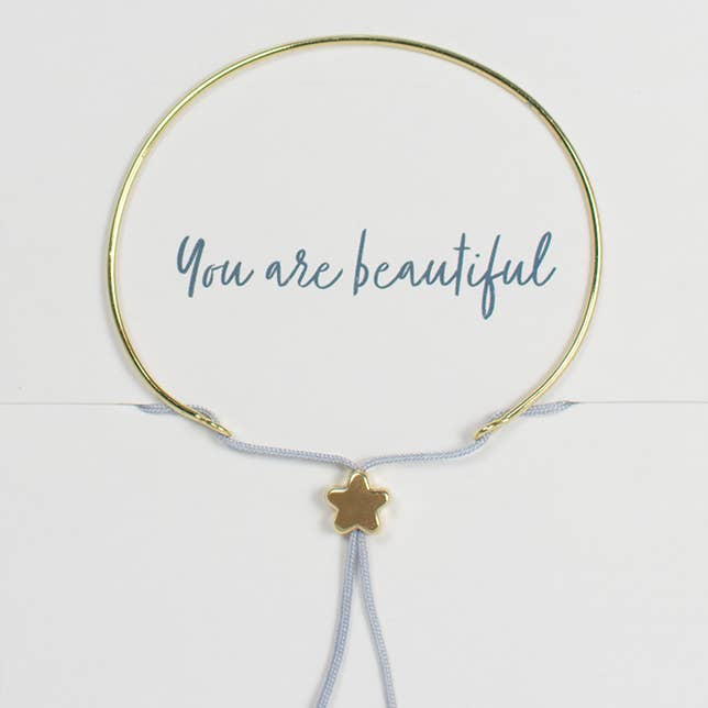 Reminder Bracelet Gold - You Are Beautiful