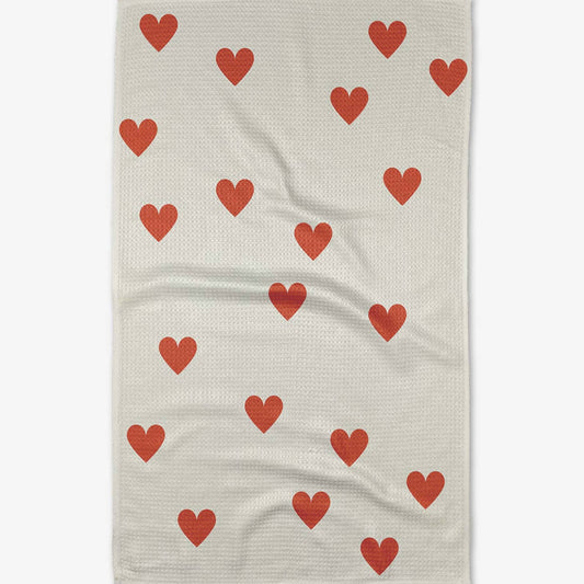 Geometry Simple Love Kitchen Towel