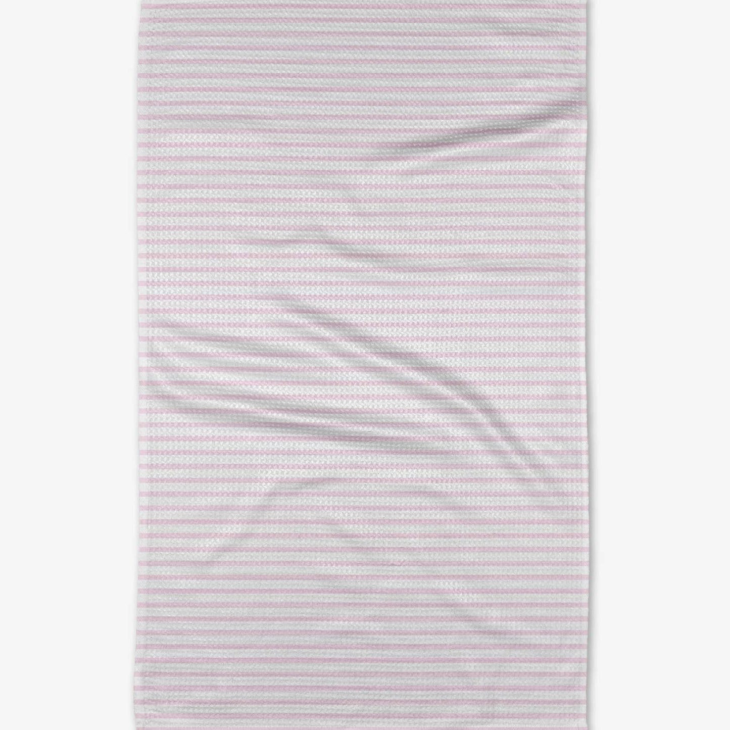 Geometry Pink Stripes Kitchen Towel