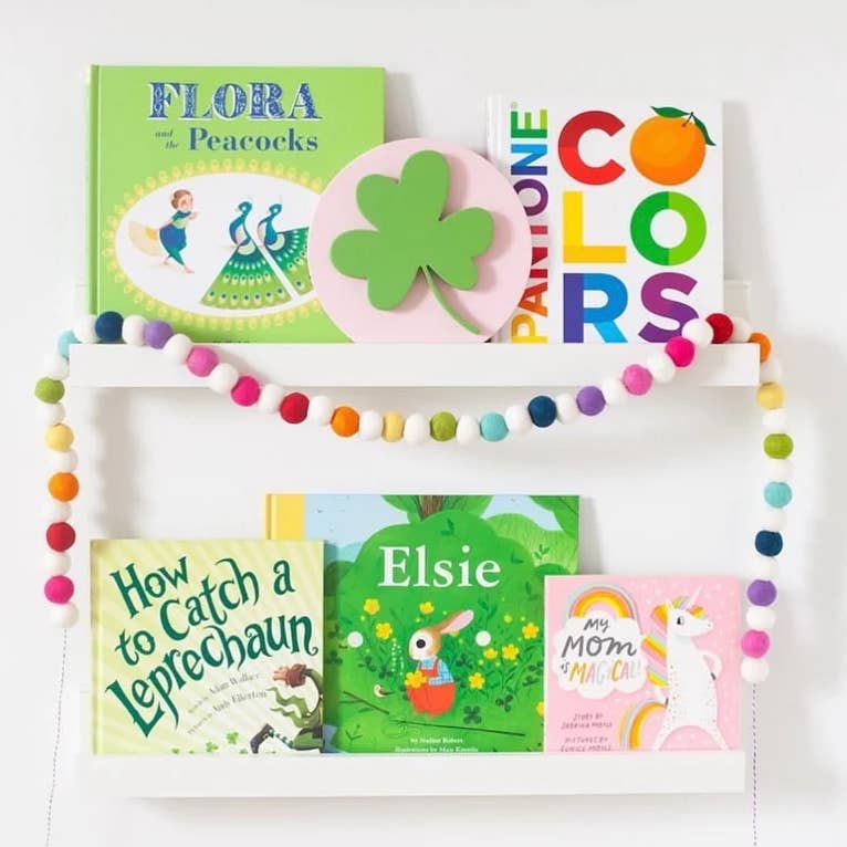 Rainbow Felt Ball Garland