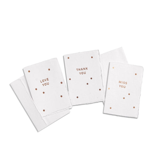 Sugarboo & Co Deckled Gold Foil Cards & Envelopes Box Set