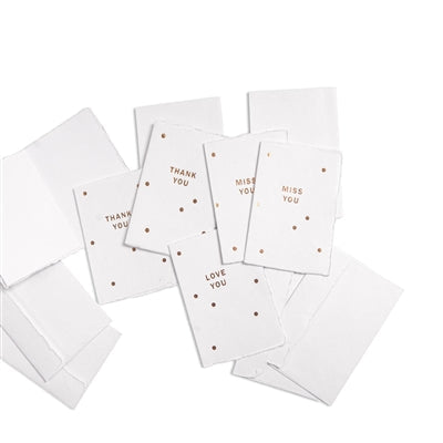 Sugarboo & Co Deckled Gold Foil Cards & Envelopes Box Set