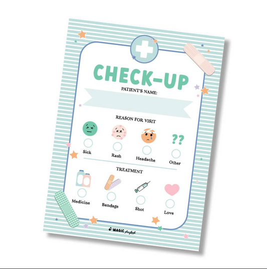 Check-Up Pretend Play Notepad