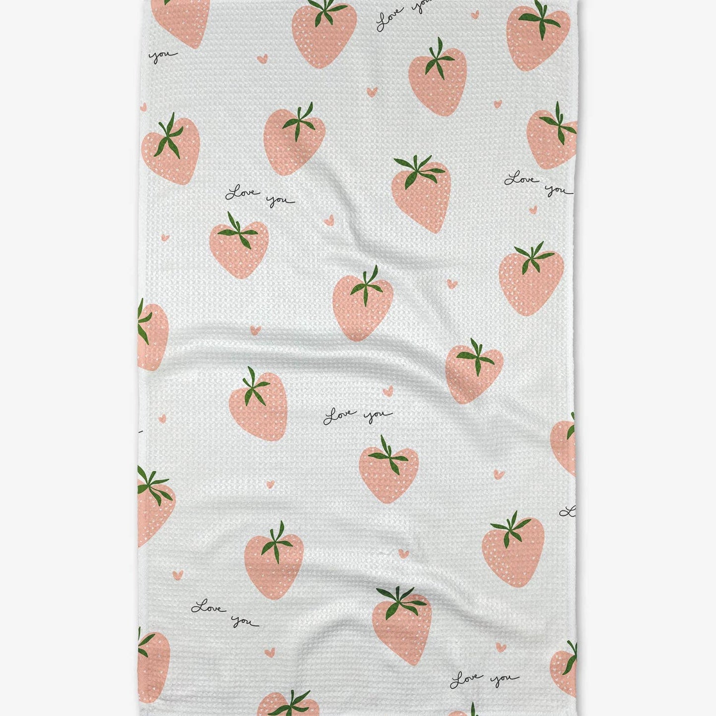 Geometry Sweet Strawberries Kitchen Towel