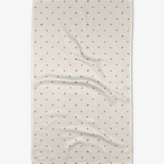 Geometry Tiny Hearts Kitchen Towel