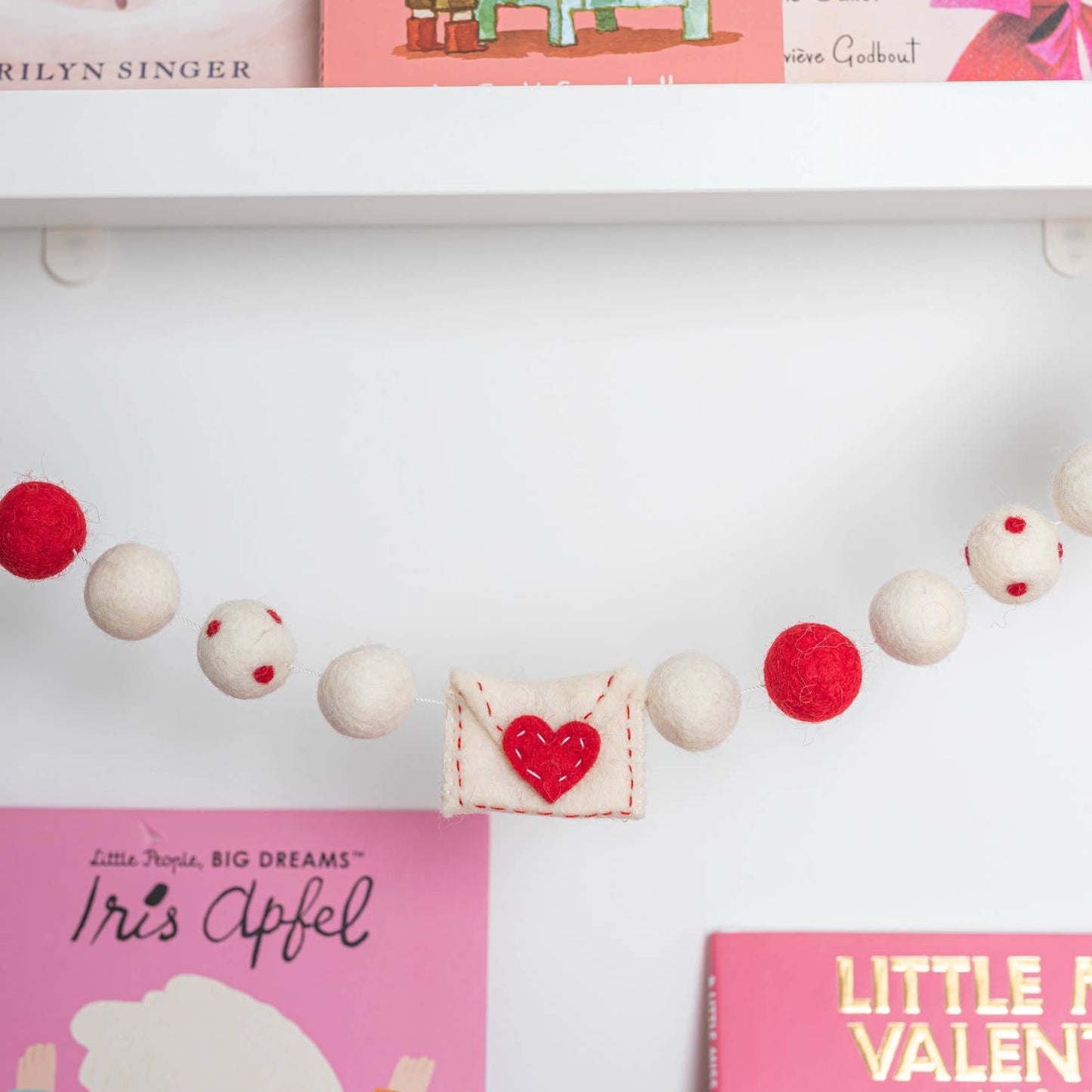 Love Letters Valentines Day Felt Garland